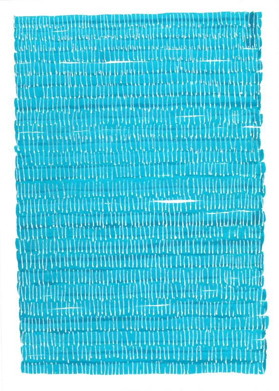 proximity 14 ink drawing by Stella Untalan