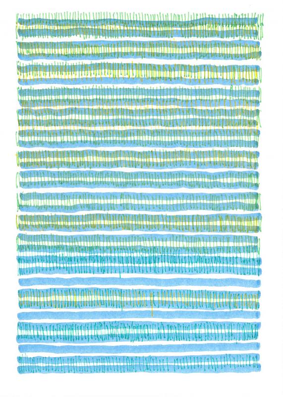 proximity 15 ink drawing by Stella Untalan