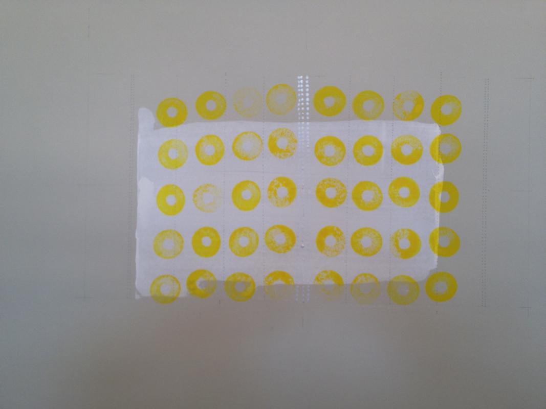 yellow circle drawing by Stella Untalan