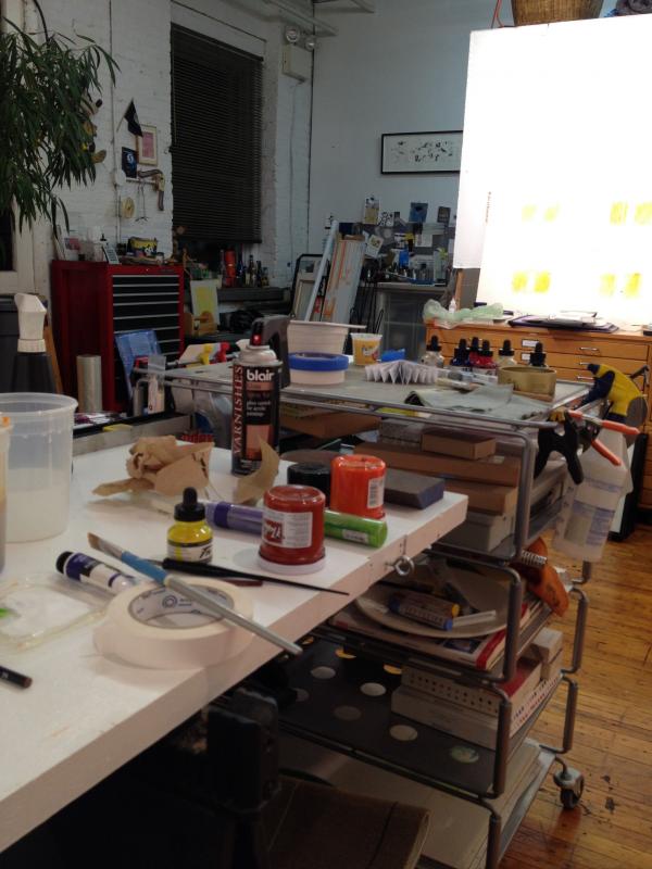 In the studio : drawing drawing drawing