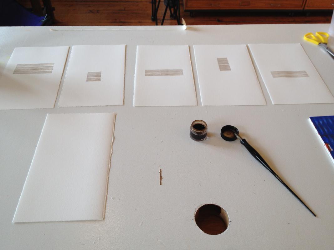 walnut ink drawings one