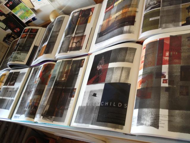 six spreads altered books