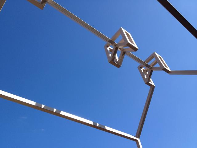 Franklin Court, Philly, Philadelphia, Photo Day, two chimneys