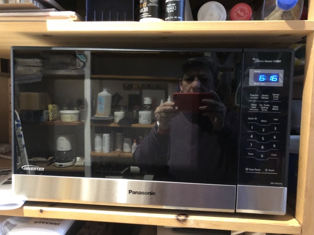 Reflected in the microwave