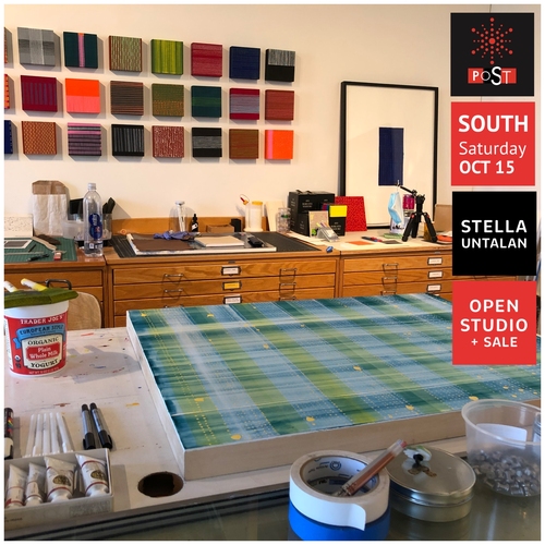 Stella Untalan studio shot for Philadelphia Open Studio Tours