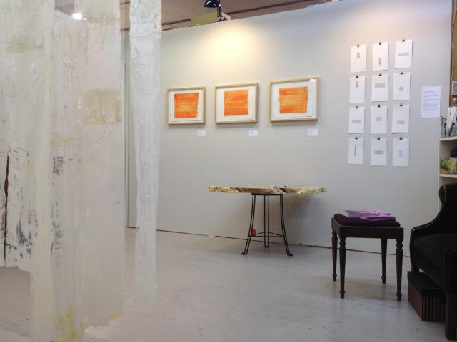 stella untalan drawings, modulation and walnut missives at Heron Gallery and Studios