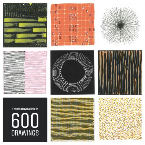 A sampler of 4x4 drawings by Stella Untalan 600 drawings graphic