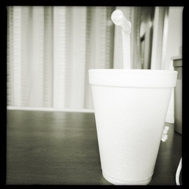 square, digital photographic image, warm toned black and white